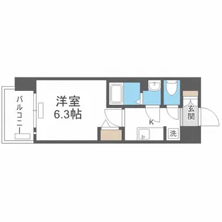 プレサンス梅田ヴェルテ【7階】の間取り