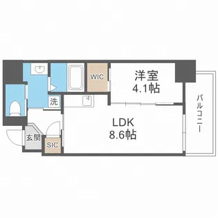 アドバンス上町台シュタット【7階】の間取り