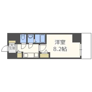 プライムアーバン御堂筋本町【14階】の間取り