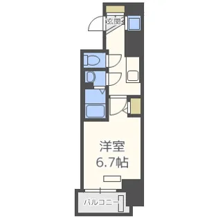 プレサンス松屋町駅前【8階】の間取り