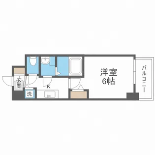 プレサンス心斎橋ブライト【2階】の間取り