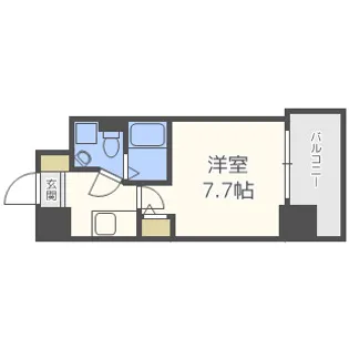 SERENiTE本町エコート【7階】の間取り