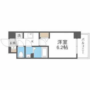 スプランディッド天王寺DUE【11階】の間取り