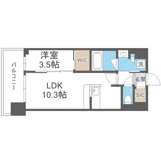 コンフォリア新大阪宮原Q【2階】の間取り