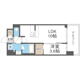 コンフォリア新大阪宮原Q【13階】の間取り