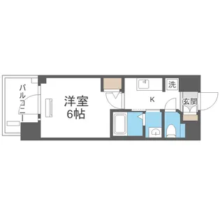 エステムコート新大阪ⅩⅢニスタ【9階】の間取り