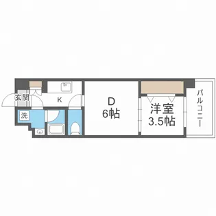 ファステート大阪マジョリティ【5階】の間取り