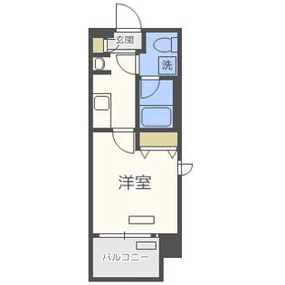 レオンコンフォート難波【4階】の間取り