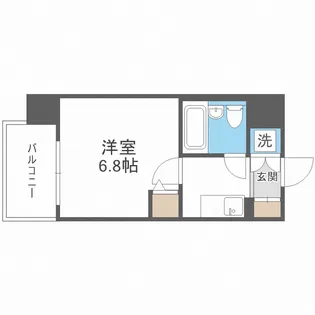 フォーリアライズ難波フィデル【9階】の間取り