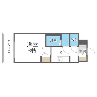 ファステート難波ヴィラント【6階】の間取り