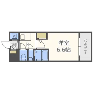 エスリード新大阪ヴェルデ【7階】の間取り