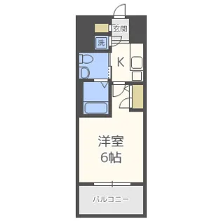 エスリード福島シティグランツ【8階】の間取り