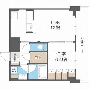 GRAND VILLASSE 福島【3階】の間取り