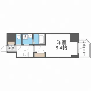 MELDIA CREST TAPP NAMBA-WEST【13階】の間取り