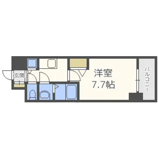 ポルト・ボヌール塚本【9階】の間取り