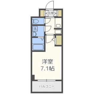 S-RESIDENCE新大阪Garden【10階】の間取り
