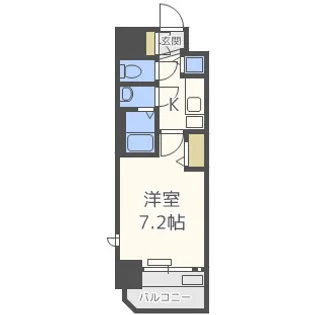 プレサンス水都OKAWA【7階】の間取り