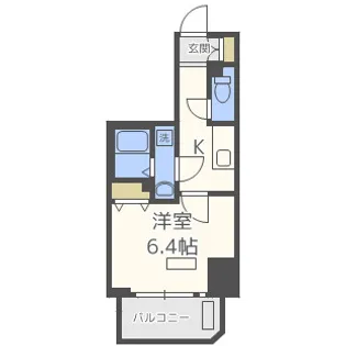 プレサンス上町台クレスト【11階】の間取り