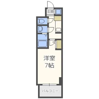 S-RESIDENCE難波Briller【3階】の間取り