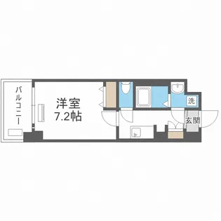 レオンコンフォート天神橋【6階】の間取り