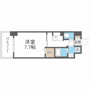 ミラージュパレス新梅田Rio【4階】の間取り
