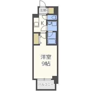 コンフォリア京町堀【11階】の間取り