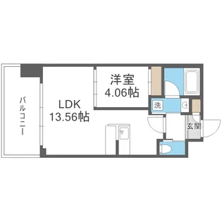 プレジオ弁天町ASIAN【3階】の間取り