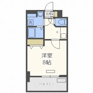 プレサンス梅田【6階】の間取り