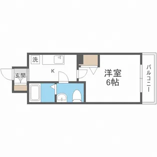 SERENiTE北浜【5階】の間取り