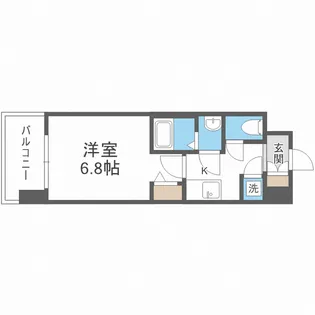 レジュールアッシュザ・パークフロント【10階】の間取り