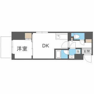 エスリードレジデンス大阪天王寺【3階】の間取り