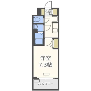 レシオス天王寺【6階】の間取り