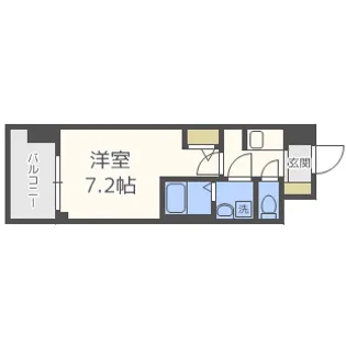 S-RESIDENCE新大阪WEST【12階】の間取り