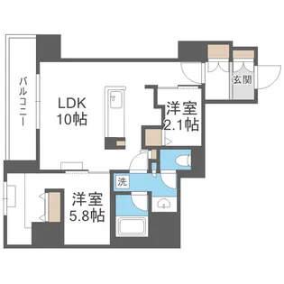 アーバネックス天満橋Front【3階】の間取り