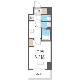 プレサンス天王寺デルニエ【8階】の間取り