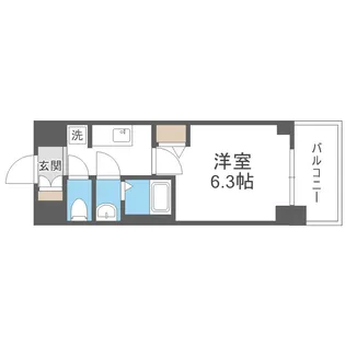 アドバンス大阪フェリーチェ【8階】の間取り