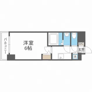 エスリードレジデンス大阪福島フロント【11階】の間取り