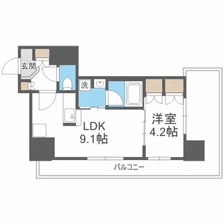 GRAND VILLASSE 福島【3階】の間取り