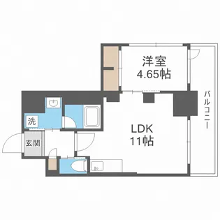 プレジオ恵美須【3階】の間取り