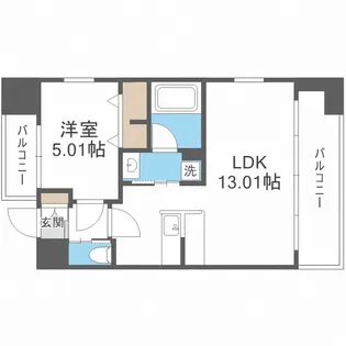 プレジオ難波EURO【12階】の間取り