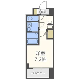 S-RESIDENCE新大阪Garden【2階】の間取り