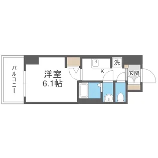 エムブイインプ新大阪【3階】の間取り