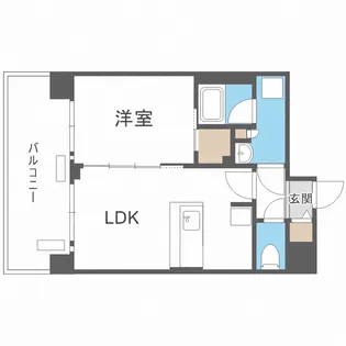 プレサンス福島ミッドエル【10階】の間取り