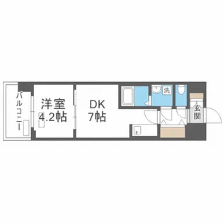 レオンコンフォート梅田北【3階】の間取り