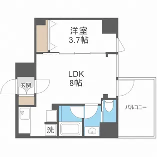 ブエナビスタ西天満【7階】の間取り