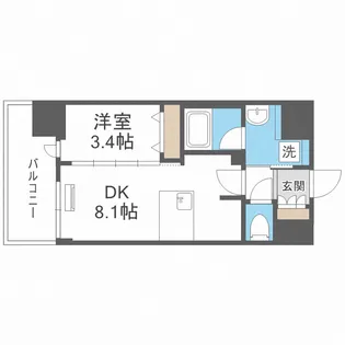 エステムコート梅田・天神橋Ⅳ ステーションフロント【2階】の間取り