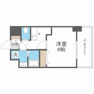 エスリード難波ザ・メゾン【8階】の間取り