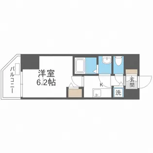 プレサンス心斎橋クオーレ【14階】の間取り