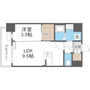 アドバンス大阪城ベレッツァ【8階】の間取り