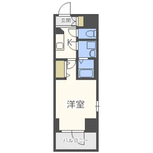 エスリード心斎橋LUXUE【8階】の間取り